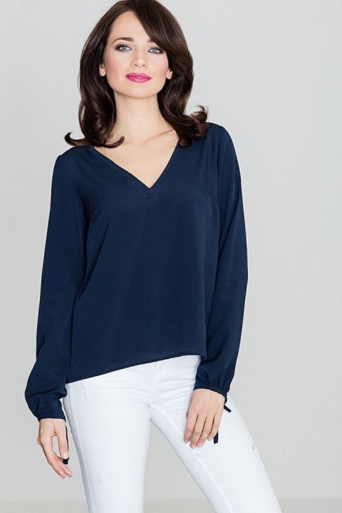 Bluzka Model K385 Navy - Lenitif Bluzka Model K385 Navy - Lenitif