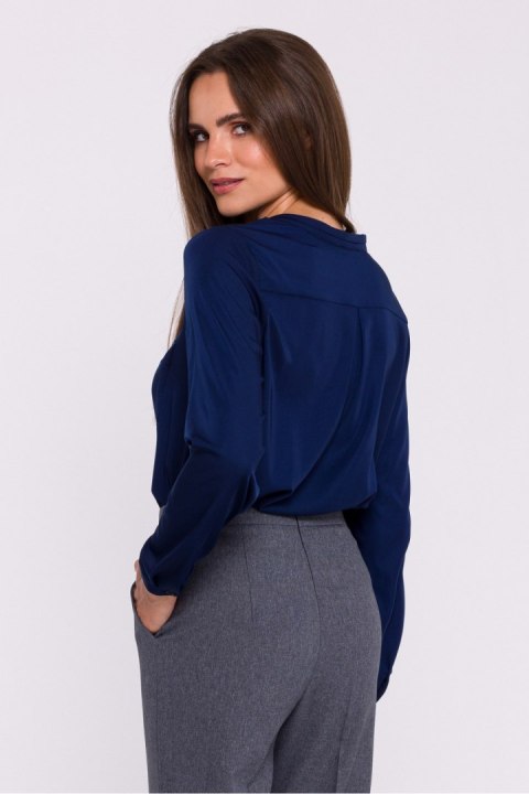 Bluzka Model S375 Navy - Stylove Bluzka Model S375 Navy - Stylove
