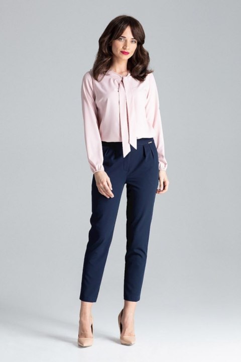 Spodnie Damskie Model L028 Navy - Lenitif Spodnie Damskie Model L028 Navy - Lenitif