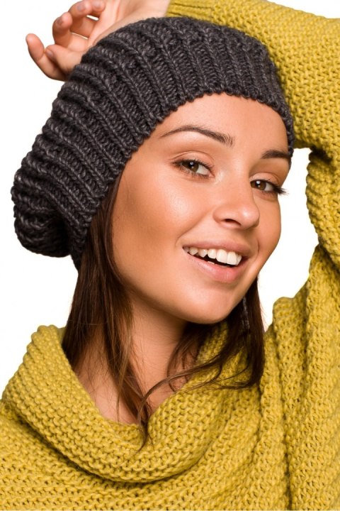 Beret Model BK060 Grafit - BE Knit Beret Model BK060 Grafit - BE Knit