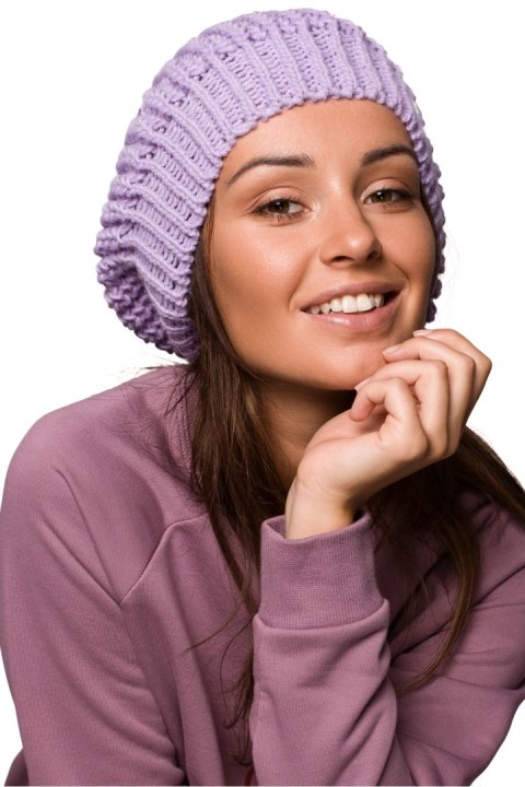 Beret Model BK060 Lawenda - BE Knit Beret Model BK060 Lawenda - BE Knit