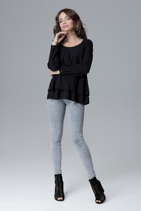 Bluzka Model L020 Black - Lenitif Bluzka Model L020 Black - Lenitif