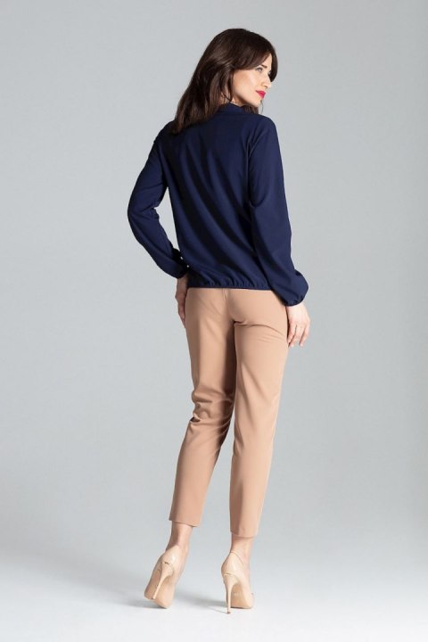 Bluzka Model L030 Navy - Lenitif Bluzka Model L030 Navy - Lenitif