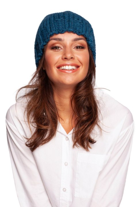 Czapka Model BK100 Morski - BE Knit Czapka Model BK100 Morski - BE Knit