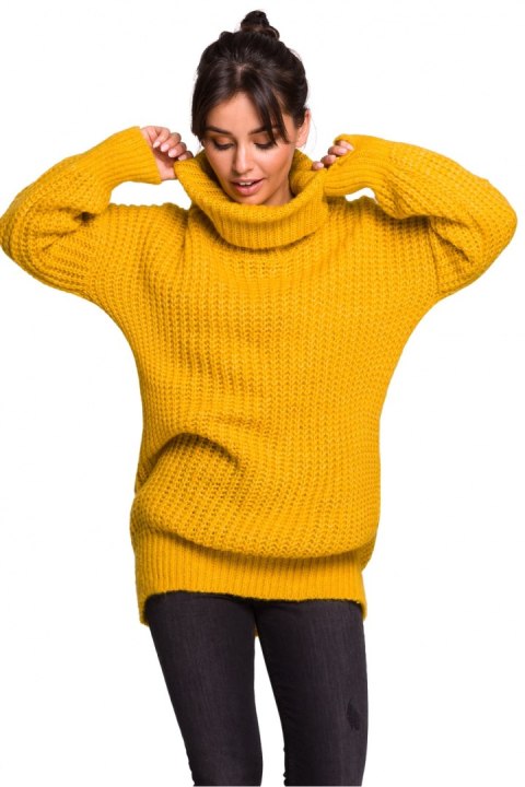 Golf Damski Model BK030 Honey - BE Knit Golf Damski Model BK030 Honey - BE Knit
