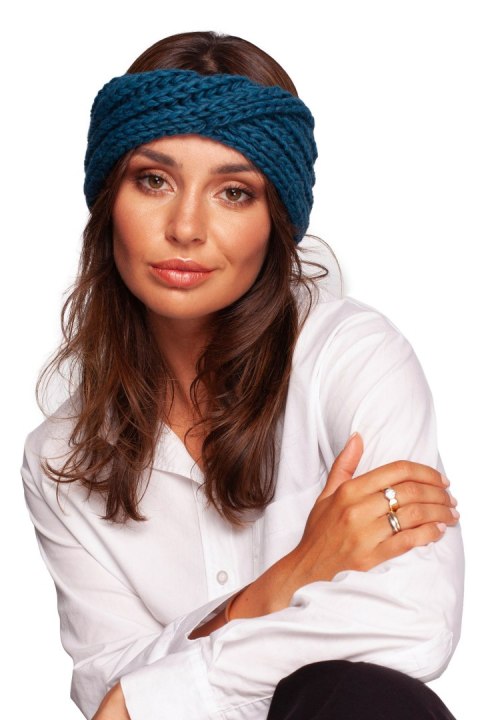 Opaska Model BK096 Morski - BE Knit Opaska Model BK096 Morski - BE Knit