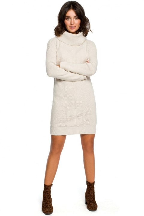 Sukienka Model BK010 Beige - BE Knit Sukienka Model BK010 Beige - BE Knit