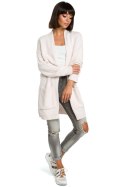 Sweter Damski Model BK001 Powder Pink Melange - BE Knit