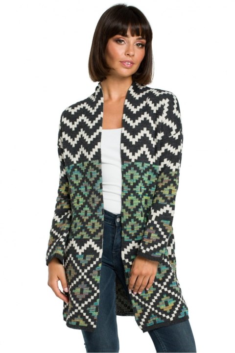 Sweter Damski Model BK007 Model 2 Multicolor - BE Knit Sweter Damski Model BK007 Model 2 Multicolor - BE Knit