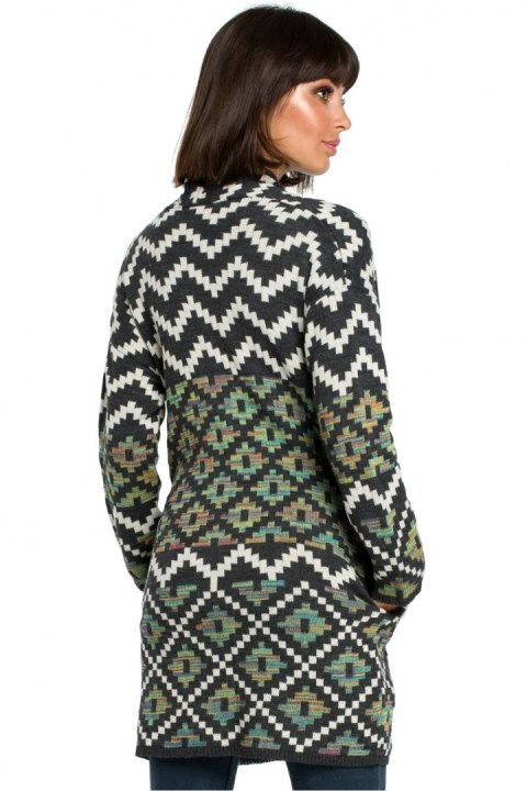 Sweter Damski Model BK007 Model 2 Multicolor - BE Knit Sweter Damski Model BK007 Model 2 Multicolor - BE Knit