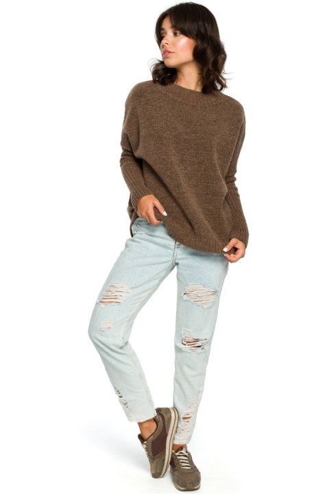 Sweter Damski Model BK009 Carmel - BE Knit Sweter Damski Model BK009 Carmel - BE Knit