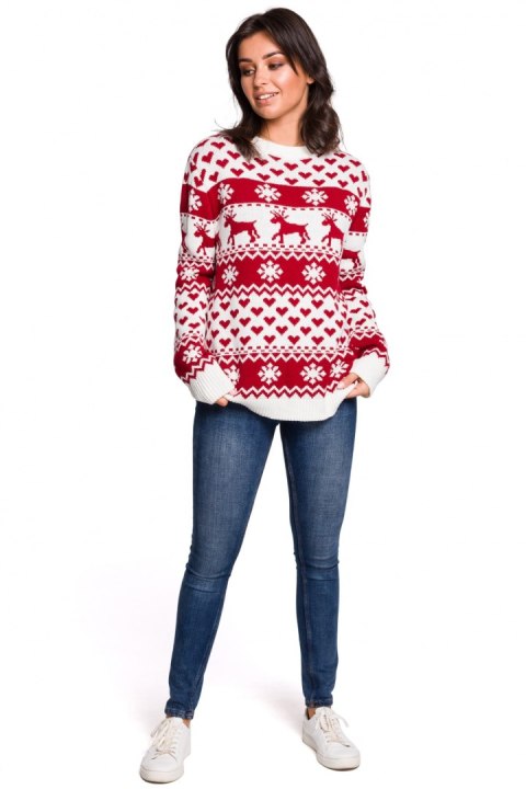 Sweter Damski Model BK039 Model 2 - BE Knit Sweter Damski Model BK039 Model 2 - BE Knit