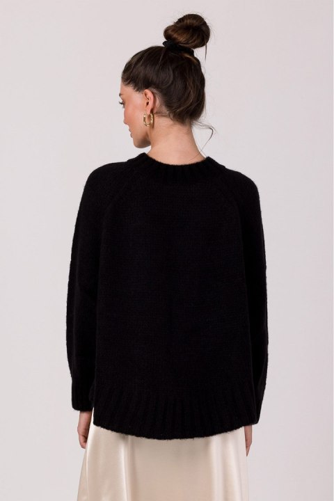Sweter Damski Model BK105 Black - BE Knit Sweter Damski Model BK105 Black - BE Knit