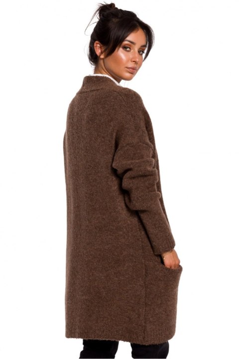 Sweter Kardigan Model BK034 Carmel - BE Knit Sweter Kardigan Model BK034 Carmel - BE Knit