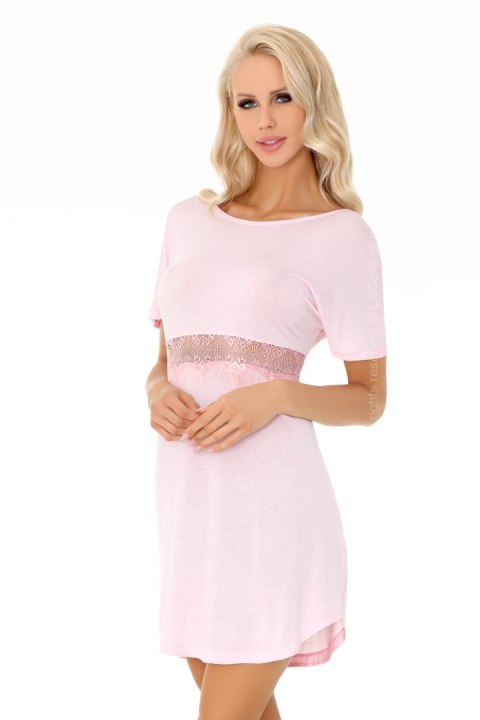 Koszulka nocna Koszula Nocna Model Elpisa Pink - Livia Corsetti Fashion Koszulka nocna Koszula Nocna Model Elpisa Pink - Livia Corsetti Fashion