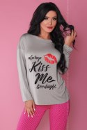Piżama Damska Model Sweet Kiss 108 Grey/Pink - Livia Corsetti Fashion