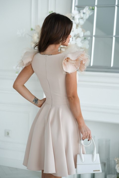 Sukienka Model 309-21 Beige - Bicotone Sukienka Model 309-21 Beige - Bicotone