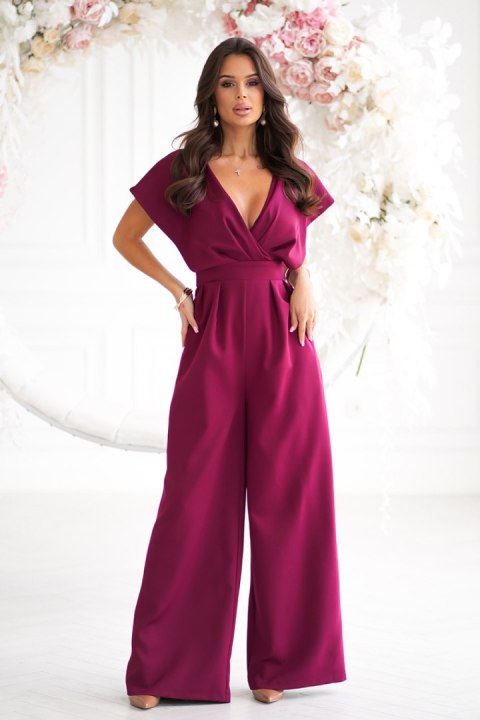 Kombinezon Model 289-10 Bordo - Bicotone Kombinezon Model 289-10 Bordo - Bicotone