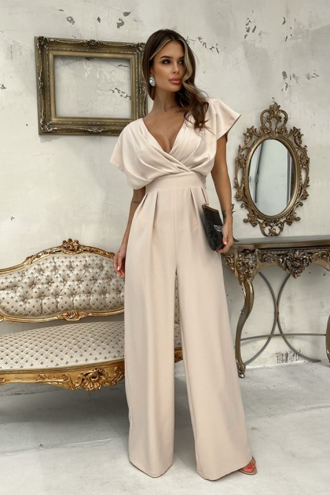 Kombinezon Model 289-21 Beige - Bicotone Kombinezon Model 289-21 Beige - Bicotone