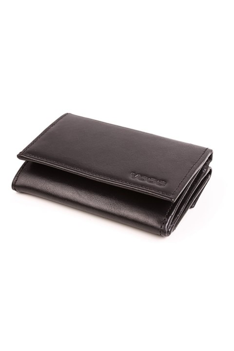Mały skórzany portfel damski PPD4 Black - Verosoft Mały skórzany portfel damski PPD4 Black - Verosoft