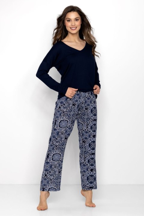 Piżama Damska Model Moon Vibes Navy - Momenti Per Me Piżama Damska Model Moon Vibes Navy - Momenti Per Me