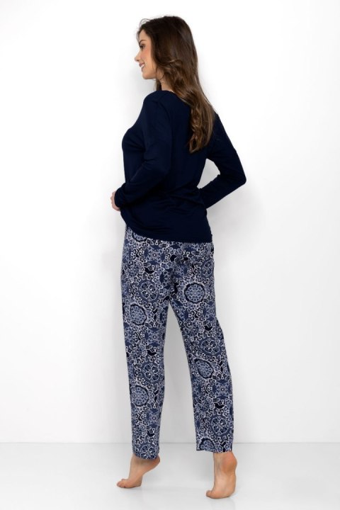 Piżama Damska Model Moon Vibes Navy - Momenti Per Me Piżama Damska Model Moon Vibes Navy - Momenti Per Me