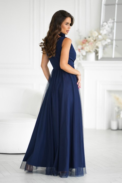Sukienka Model 318-01 Navy - Bicotone Sukienka Model 318-01 Navy - Bicotone