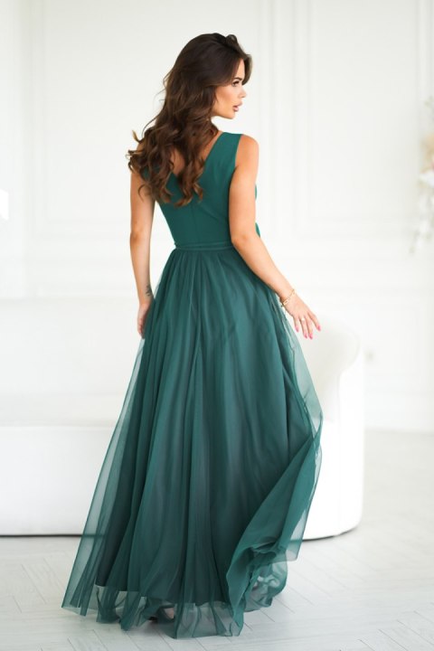 Sukienka Model 318-13 Bottle Green - Bicotone Sukienka Model 318-13 Bottle Green - Bicotone