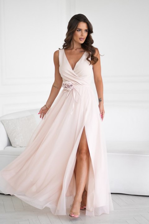 Sukienka Model 318-21 Beige - Bicotone Sukienka Model 318-21 Beige - Bicotone