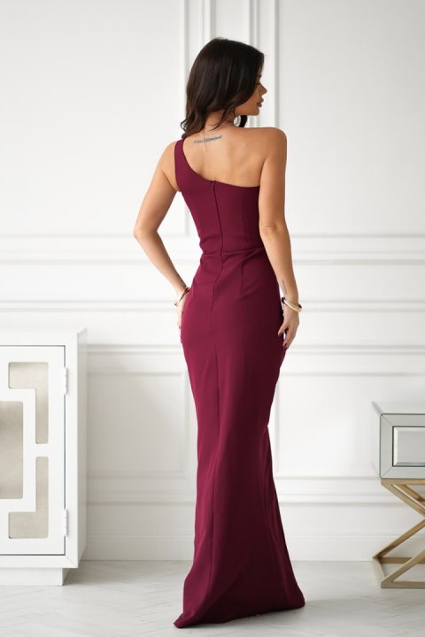 Sukienka Model 321-10 Bordo - Bicotone Sukienka Model 321-10 Bordo - Bicotone