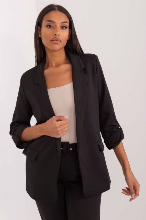 Marynarka Model TW-ZT-BI-27192.44P Black - Och Bella Marynarka Model TW-ZT-BI-27192.44P Black - Och Bella