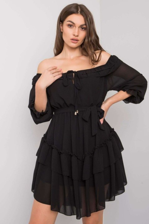 Sukienka Model TW-SK-BI-0931.40P Black - Och Bella Sukienka Model TW-SK-BI-0931.40P Black - Och Bella