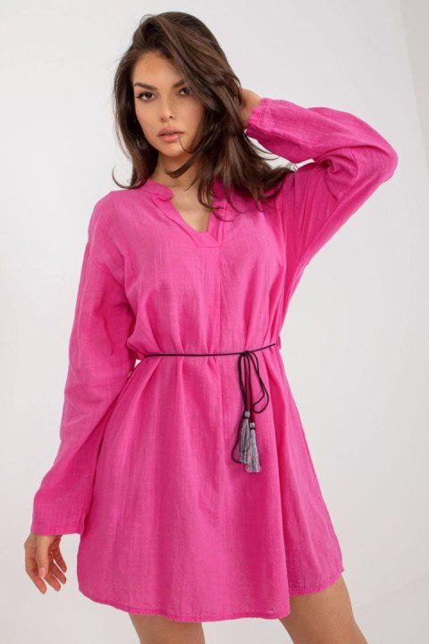 Sukienka Model TW-SK-BI-2021977.00 Dark Pink - Och Bella Sukienka Model TW-SK-BI-2021977.00 Dark Pink - Och Bella