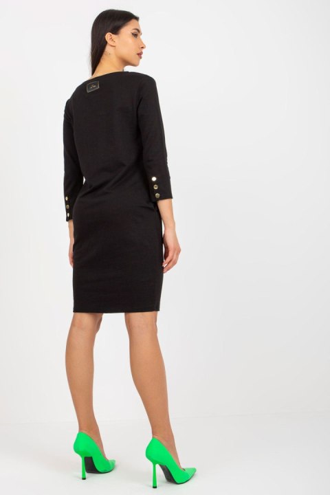 Sukienka Model TW-SK-BL-1009.10P Black - Och Bella Sukienka Model TW-SK-BL-1009.10P Black - Och Bella