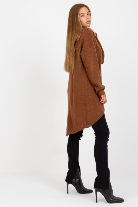 Sweter Damski Model TW-SW-BI-1222.13X Brown - Och Bella Sweter Damski Model TW-SW-BI-1222.13X Brown - Och Bella