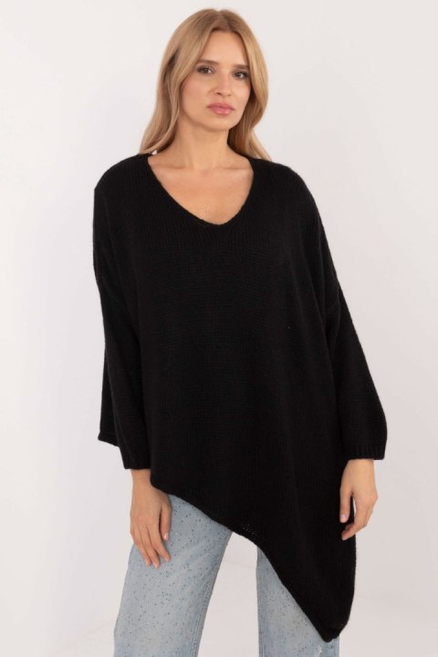 Sweter Damski Model TW-SW-BI-1925.85 Black - Och Bella Sweter Damski Model TW-SW-BI-1925.85 Black - Och Bella