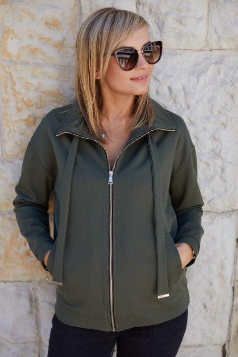 Bluza Damska Model M365/2 Khaki - La Aurora Bluza Damska Model M365/2 Khaki - La Aurora