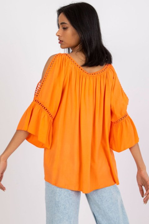 Bluzka Model TW-BZ-BI-82198.46 Orange - Och Bella Bluzka Model TW-BZ-BI-82198.46 Orange - Och Bella