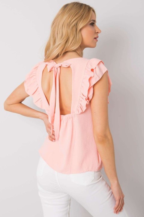 Bluzka Model TW-BZ-BI-BF002.88 Light Pink - Och Bella Bluzka Model TW-BZ-BI-BF002.88 Light Pink - Och Bella