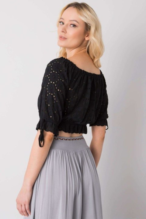 Bluzka Model TW-TP-BI-25455.43 Black - Och Bella Bluzka Model TW-TP-BI-25455.43 Black - Och Bella