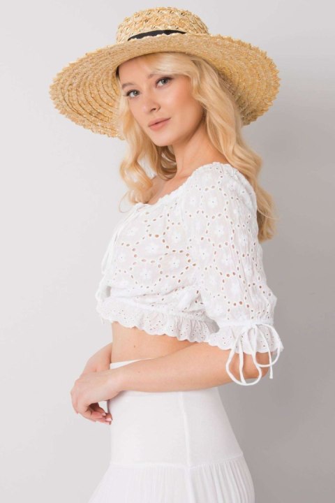 Bluzka Model TW-TP-BI-25455.43 White - Och Bella Bluzka Model TW-TP-BI-25455.43 White - Och Bella