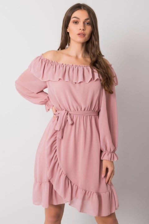 Sukienka Model TW-SK-BI-1203.72P Pink - Och Bella Sukienka Model TW-SK-BI-1203.72P Pink - Och Bella