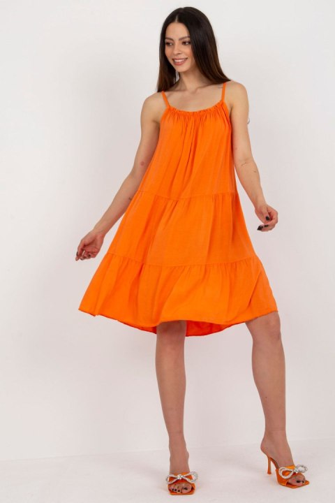 Sukienka Model TW-SK-BI-2006.16 Orange - Och Bella Sukienka Model TW-SK-BI-2006.16 Orange - Och Bella