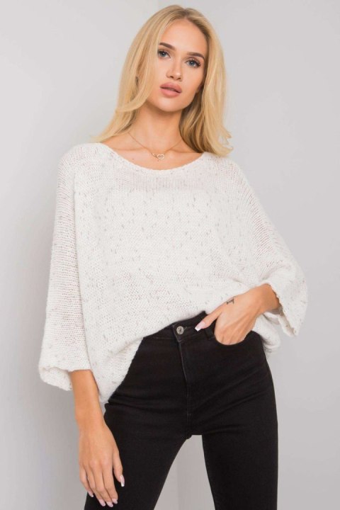 Sweter Damski Model TW-SW-BI-20109.61P Ecru - Och Bella Sweter Damski Model TW-SW-BI-20109.61P Ecru - Och Bella