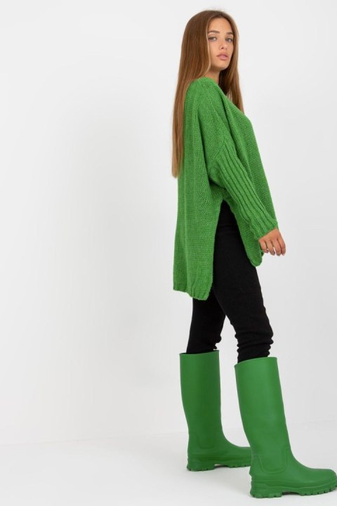 Sweter Damski Model TW-SW-BI-M559.08X Green - Och Bella Sweter Damski Model TW-SW-BI-M559.08X Green - Och Bella