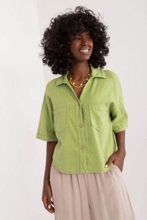 Koszula Damska Model DHJ-KS-7279.24X Light Green - Italy Moda Koszula Damska Model DHJ-KS-7279.24X Light Green - Italy Moda