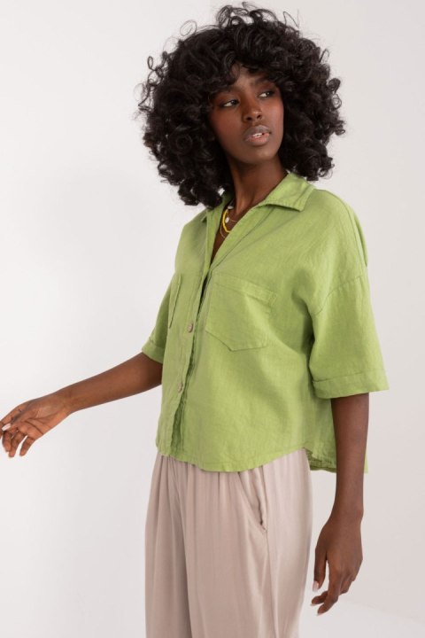 Koszula Damska Model DHJ-KS-7279.24X Light Green - Italy Moda Koszula Damska Model DHJ-KS-7279.24X Light Green - Italy Moda