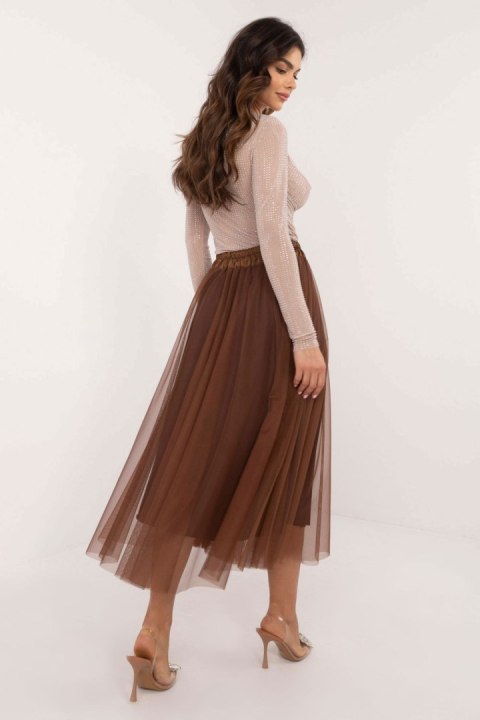 Spódnica Model DHJ-SD-19981.03 Brown - Italy Moda Spódnica Model DHJ-SD-19981.03 Brown - Italy Moda