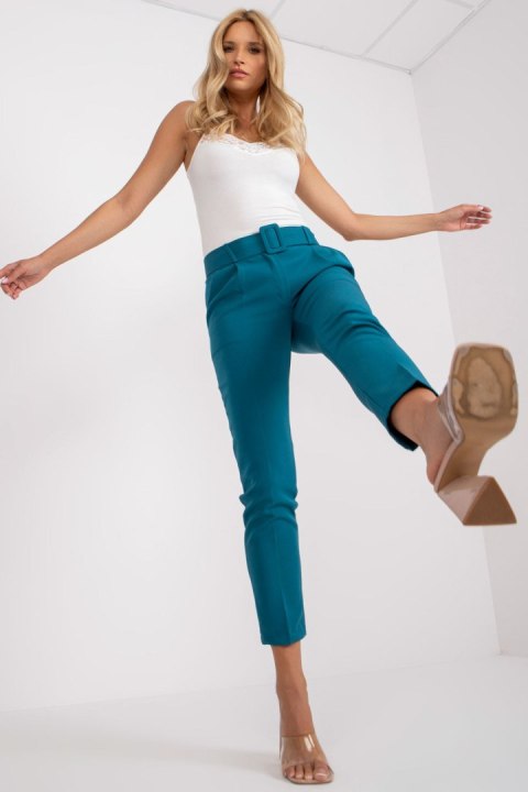 Spodnie Damskie Model DHJ-SP-12787.21X Morski - Italy Moda Spodnie Damskie Model DHJ-SP-12787.21X Morski - Italy Moda
