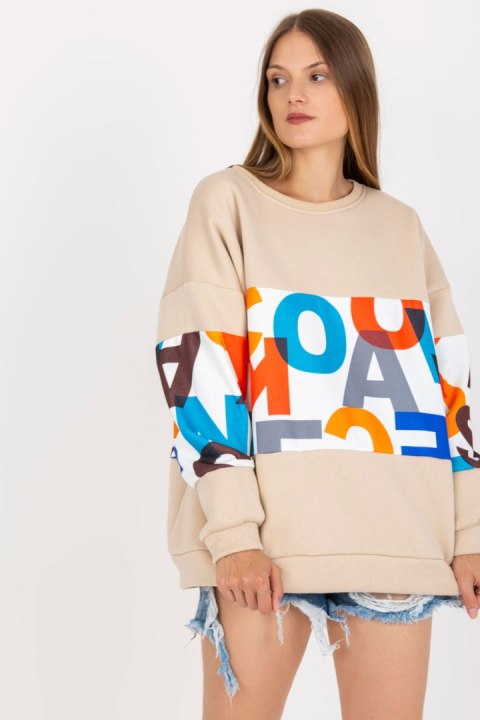 Bluza Damska Model EM-BL-627.91 Beige - Ex Moda Bluza Damska Model EM-BL-627.91 Beige - Ex Moda